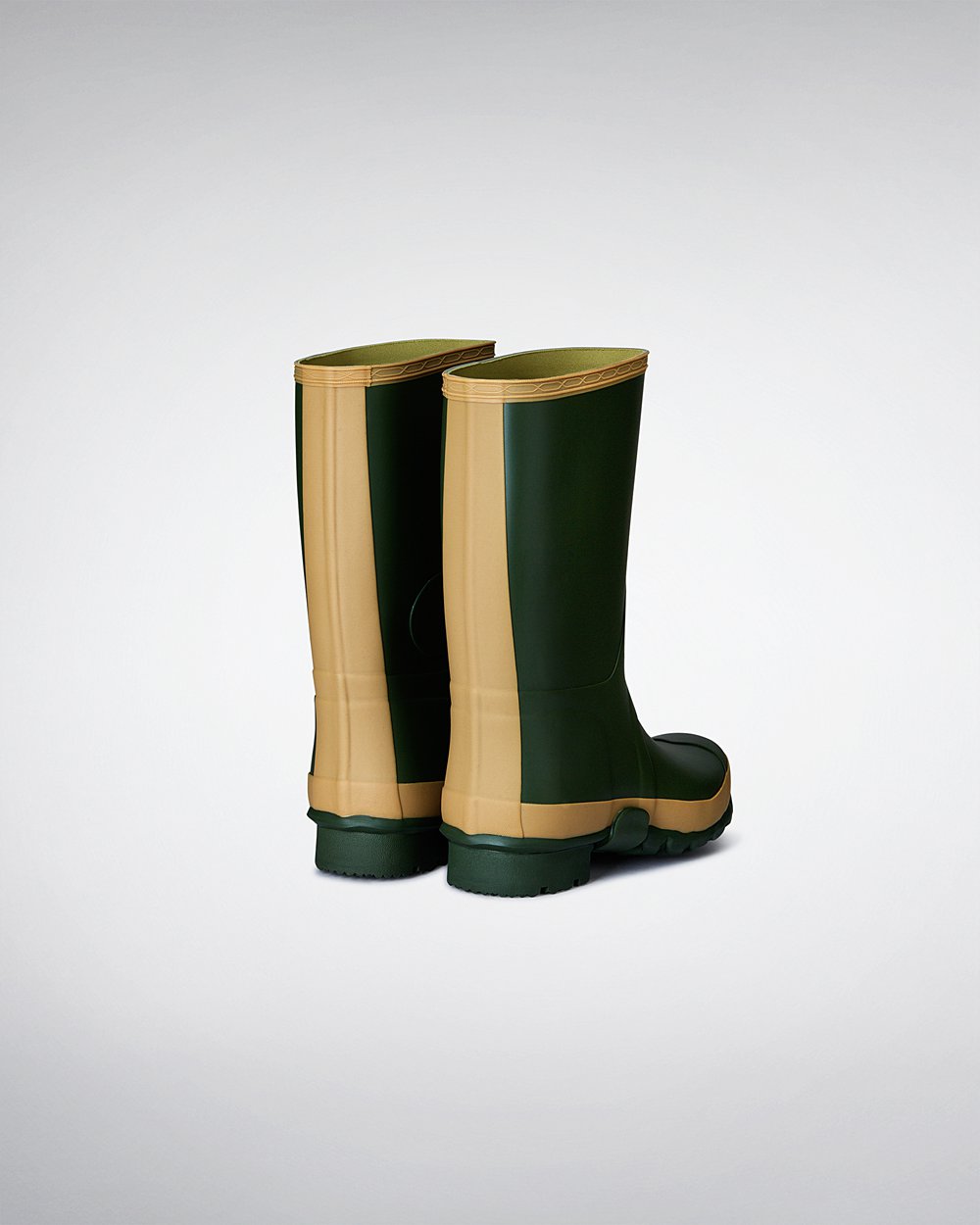 Men Hunter Gardener | Short Rain Boots Green | NZ-24306-HPZT